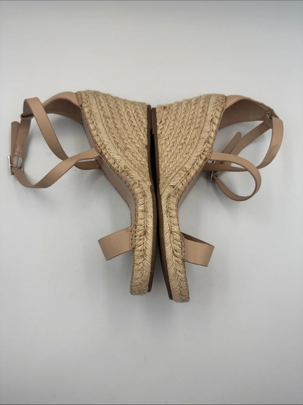 Charles by Charles David Beige Tan Espadrille Wedge Sandals